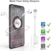 Adattatore 2 in 1 per iPhone con ricarica e audio
