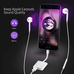 Adattatore 2 in 1 Lightning per ricarica e audio iPhone