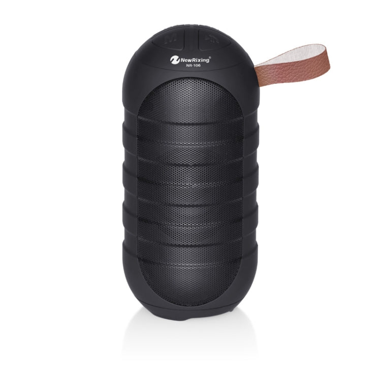 NewRixing NR106 Mini Altoparlante Bluetooth Wireless Portatile Subwoofer Stereo, Microfono Incorporato, Supporto per Chiamate in Vivavoce e Scheda TF e FM, without LED Flashlight