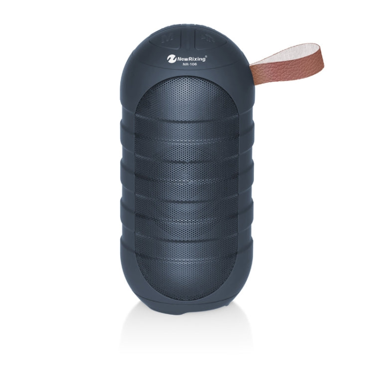 NewRixing NR106 Mini Altoparlante Bluetooth Wireless Portatile Subwoofer Stereo, Microfono Incorporato, Supporto per Chiamate in Vivavoce e Scheda TF e FM, without LED Flashlight