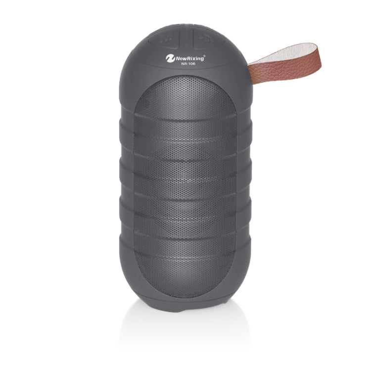 NewRixing NR106 Mini Altoparlante Bluetooth Wireless Portatile Subwoofer Stereo, Microfono Incorporato, Supporto per Chiamate in Vivavoce e Scheda TF e FM, without LED Flashlight