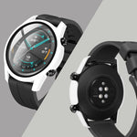 Per Huawei Watch GT2 46MM Guscio PC iniettato ad olio + Guscio protettivo integrato con pellicola in vetro temperato 9H