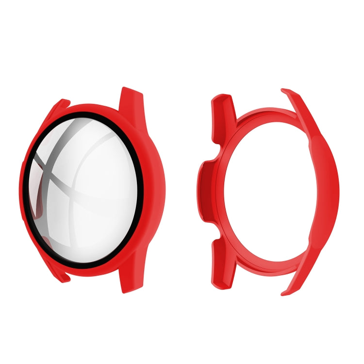 Per Huawei Watch GT2 46MM Guscio PC iniettato ad olio + Guscio protettivo integrato con pellicola in vetro temperato 9H