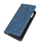Per Samsung Galaxy M31 Custodia in pelle con ventosa magnetica per affari retro-pelle con supporto, slot per schede e portafoglio, For Galaxy M31