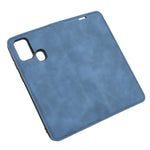 Per Samsung Galaxy M31 Custodia in pelle con ventosa magnetica per affari retro-pelle con supporto, slot per schede e portafoglio, For Galaxy M31