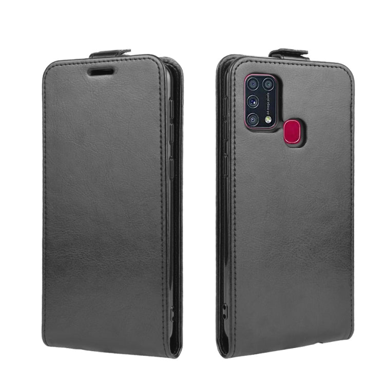 Per Samsung Galaxy M31 R64 Texture Custodia protettiva in pelle a vibrazione verticale singola con slot per schede e cornice per foto, For Galaxy M31