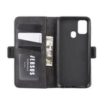 Per Samsung Galaxy M31 Custodia in pelle a vibrazione orizzontale con fibbia magnetica a doppio lato con supporto, slot per schede e portafoglio, For Galaxy M31
