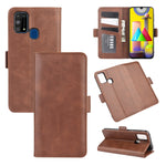 Per Samsung Galaxy M31 Custodia in pelle a vibrazione orizzontale con fibbia magnetica a doppio lato con supporto, slot per schede e portafoglio, For Galaxy M31