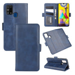 Per Samsung Galaxy M31 Custodia in pelle a vibrazione orizzontale con fibbia magnetica a doppio lato con supporto, slot per schede e portafoglio, For Galaxy M31