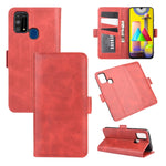 Per Samsung Galaxy M31 Custodia in pelle a vibrazione orizzontale con fibbia magnetica a doppio lato con supporto, slot per schede e portafoglio, For Galaxy M31