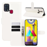 Per Samsung Galaxy M31 Litchi Texture Custodia protettiva a vibrazione orizzontale con supporto, slot per schede e portafoglio, For Galaxy M31