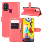 Per Samsung Galaxy M31 Litchi Texture Custodia protettiva a vibrazione orizzontale con supporto, slot per schede e portafoglio, For Galaxy M31