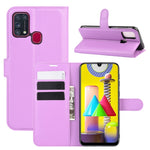 Per Samsung Galaxy M31 Litchi Texture Custodia protettiva a vibrazione orizzontale con supporto, slot per schede e portafoglio, For Galaxy M31