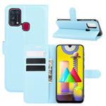 Per Samsung Galaxy M31 Litchi Texture Custodia protettiva a vibrazione orizzontale con supporto, slot per schede e portafoglio, For Galaxy M31