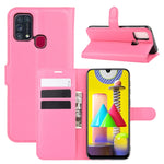 Per Samsung Galaxy M31 Litchi Texture Custodia protettiva a vibrazione orizzontale con supporto, slot per schede e portafoglio, For Galaxy M31