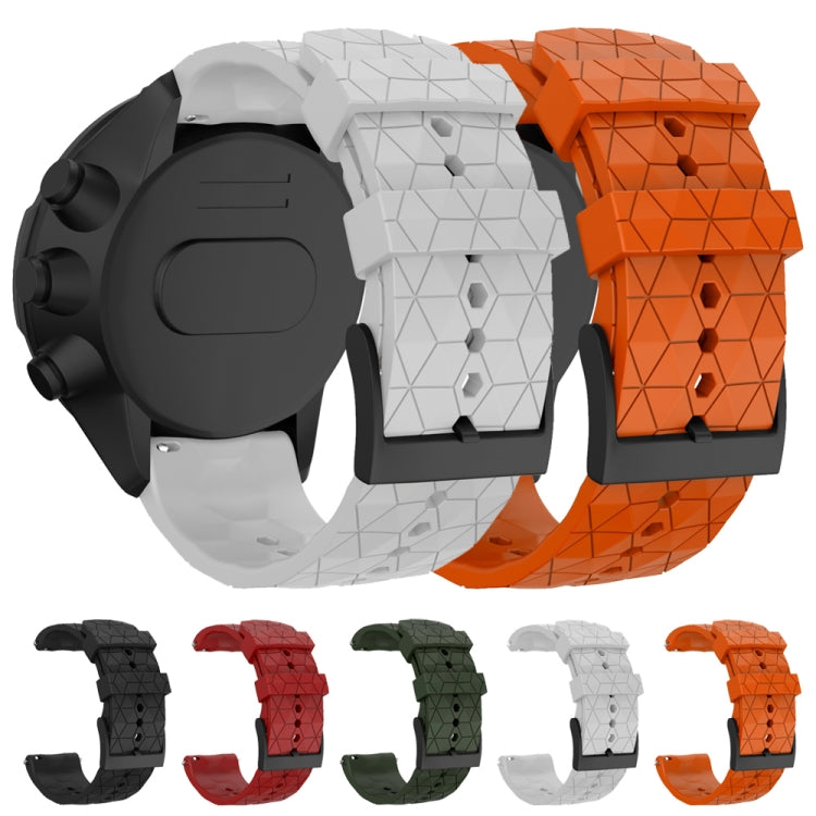 Per Suunto Spartan Sport e Suunto 9/9 Baro / D5 cinturino in silicone con struttura da calcio universale