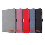 Flip orizzontale TPU + Custodia protettiva in pelle PU tessuto con slot per schede e supporto, For Amazon Fire HD 8 (2020)