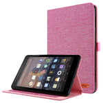 Flip orizzontale TPU + Custodia protettiva in pelle PU tessuto con slot per schede e supporto, For Amazon Fire HD 8 (2020)