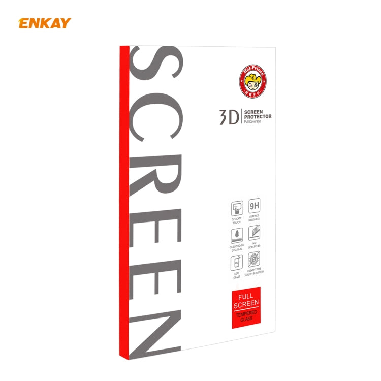 ENKAY Hat-Prince 0.26mm 9H 3D Full Glue Pellicola in vetro temperato curvo a schermo intero antideflagrante, For OnePlus 7 Pro / 7T Pro, For OnePlus 8, For OnePlus 8 Pro, For Xiaomi Note 10 / CC9 Pro, For Xiaomi  10 / 10 Pro, For Huawei Mate 30 Pro(1pc...