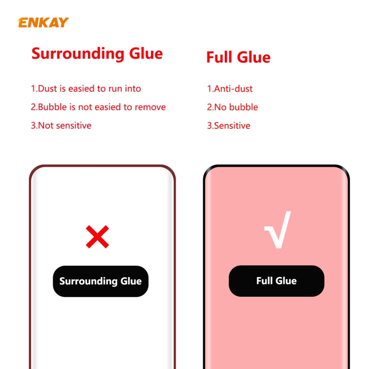 ENKAY Hat-Prince 0.26mm 9H 3D Full Glue Pellicola in vetro temperato curvo a schermo intero antideflagrante, For OnePlus 7 Pro / 7T Pro, For OnePlus 8, For OnePlus 8 Pro, For Xiaomi Note 10 / CC9 Pro, For Xiaomi  10 / 10 Pro, For Huawei Mate 30 Pro(1pc...