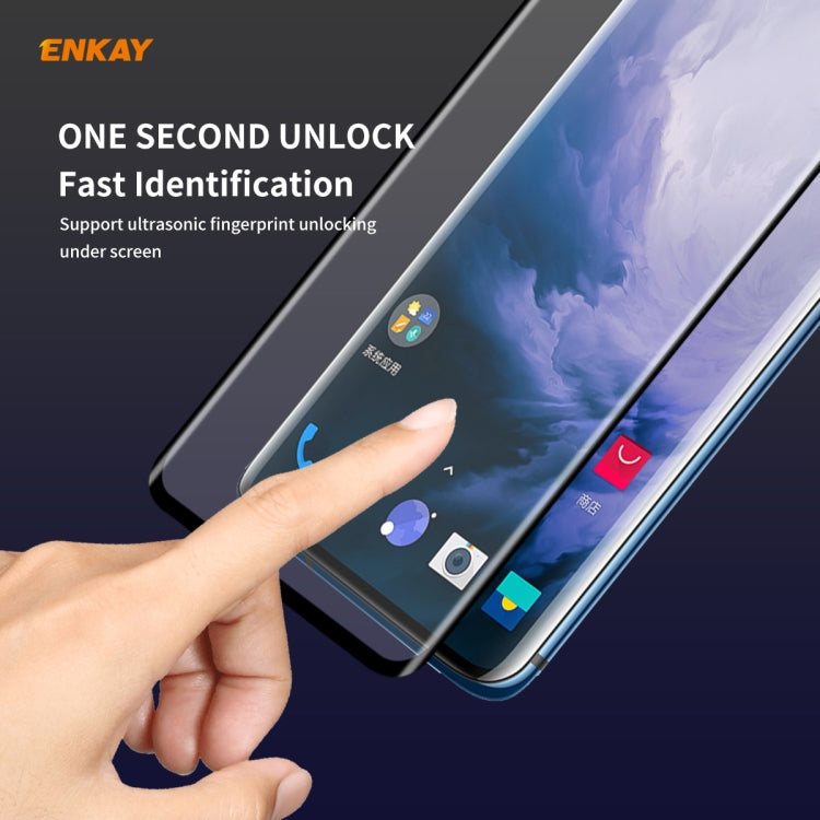 ENKAY Hat-Prince 0.26mm 9H 3D Full Glue Pellicola in vetro temperato curvo a schermo intero antideflagrante, For OnePlus 7 Pro / 7T Pro, For OnePlus 8, For OnePlus 8 Pro, For Xiaomi Note 10 / CC9 Pro, For Xiaomi  10 / 10 Pro, For Huawei Mate 30 Pro(1pc...