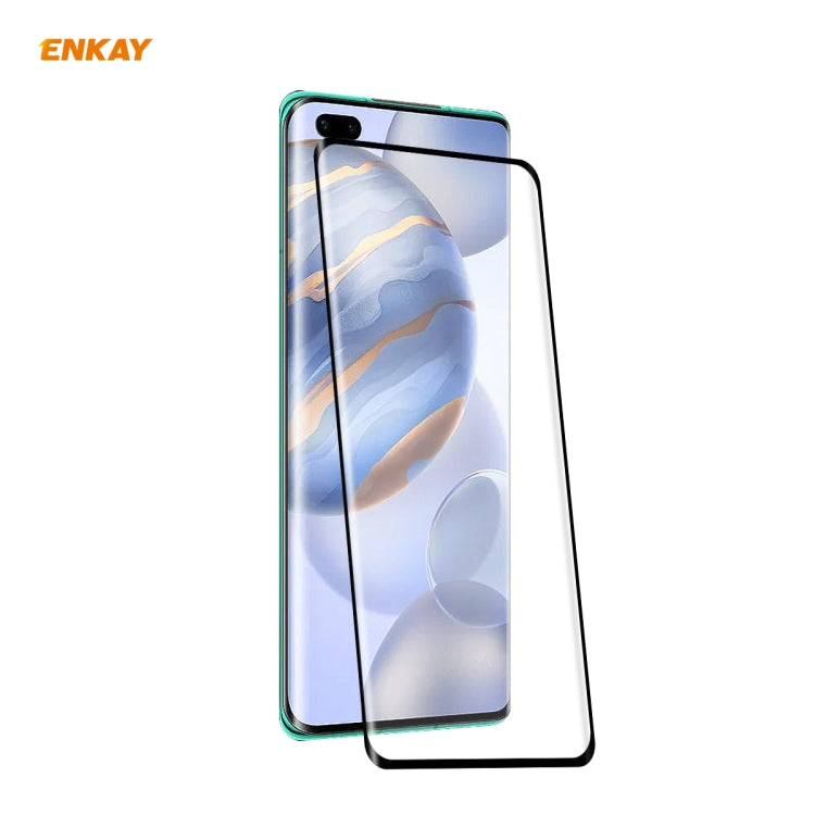 ENKAY Hat-Prince 0.26mm 9H 3D Full Glue Pellicola in vetro temperato curvo a schermo intero antideflagrante, For OnePlus 7 Pro / 7T Pro, For OnePlus 8, For OnePlus 8 Pro, For Xiaomi Note 10 / CC9 Pro, For Xiaomi  10 / 10 Pro, For Huawei Mate 30 Pro(1pc...