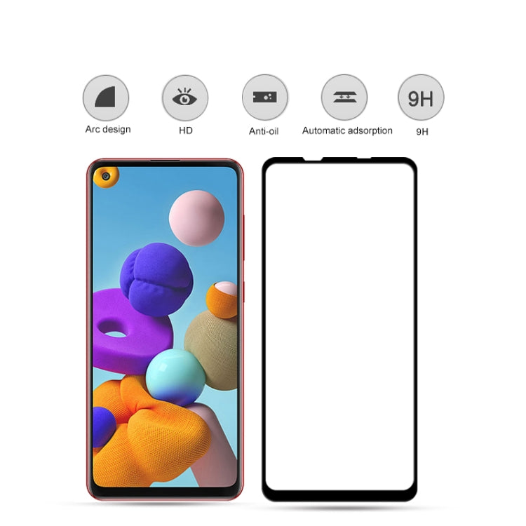 mocolo 0,33 mm 9H 3D Full Glue Curvo Pellicola in vetro temperato a schermo intero, For Galaxy A21S, For Galaxy A11, For Galaxy A41, For Galaxy A31