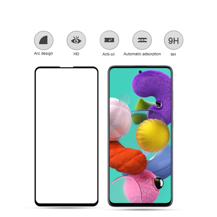 10 PZ mocolo 0.33mm 9H 2.5D Full Glue Pellicola in vetro temperato, For Samsung Galaxy A51 5G, For Samsung Galaxy A71 5G, For Samsung Galaxy A21, For Samsung Galaxy A21S