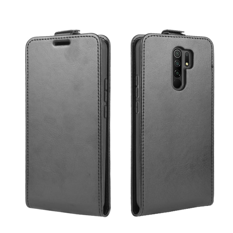Per Xiaomi Redmi 9 R64 Texture Custodia protettiva in pelle a vibrazione verticale singola con slot per schede e cornice per foto, For Xiaomi Redmi 9