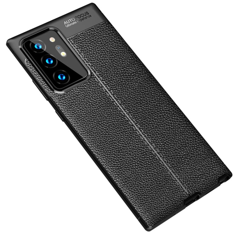 Custodia antiurto in TPU con texture Litchi, For Samsung Galaxy Note 20, For Samsung Galaxy Note20 Ultra