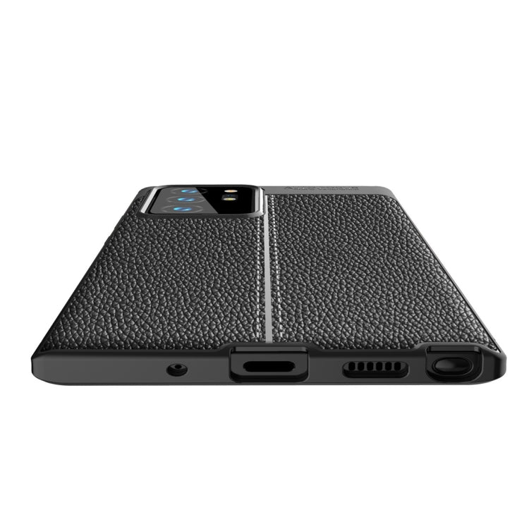 Custodia antiurto in TPU con texture Litchi, For Samsung Galaxy Note 20, For Samsung Galaxy Note20 Ultra