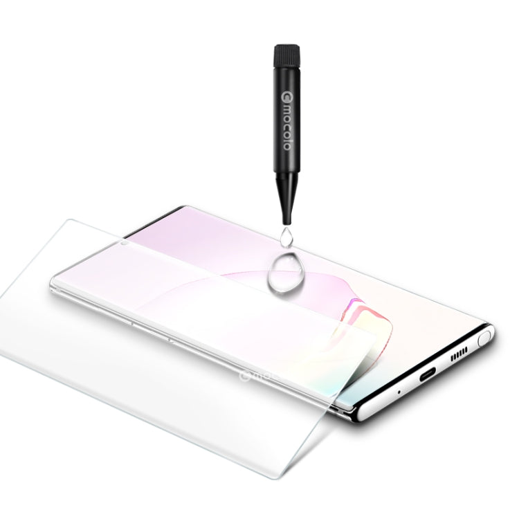 mocolo 9H 3D UV Liquid Curved Full Glue Pellicola in vetro temperato a schermo intero, For Samsung Galaxy Note 20, For Samsung Galaxy Note20 Ultra