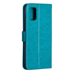 Per Samsung Galaxy A31 Custodia in pelle a vibrazione orizzontale con struttura Crazy Horse con supporto e slot per schede e portafoglio e cornice per foto, For Galaxy A31