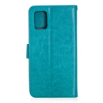 Per Samsung Galaxy A31 Custodia in pelle a vibrazione orizzontale con struttura Crazy Horse con supporto e slot per schede e portafoglio e cornice per foto, For Galaxy A31
