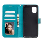 Per Samsung Galaxy A31 Custodia in pelle a vibrazione orizzontale con struttura Crazy Horse con supporto e slot per schede e portafoglio e cornice per foto, For Galaxy A31