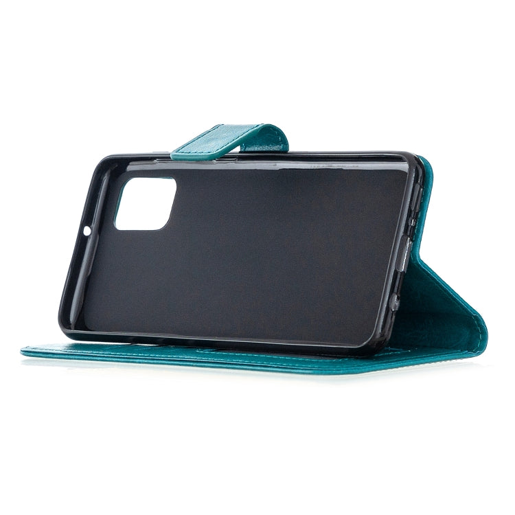Per Samsung Galaxy A31 Custodia in pelle a vibrazione orizzontale con struttura Crazy Horse con supporto e slot per schede e portafoglio e cornice per foto, For Galaxy A31