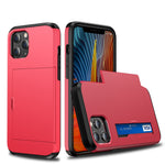 Custodia protettiva per armatura robusta antiurto per iPhone 12 Pro 6.1 con slot per schede, For iPhone 12 / 12 Pro