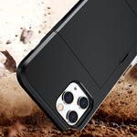 Per iPhone 12 Pro Max 6.7 Custodia protettiva antiurto per armature robuste con slot per schede, For iPhone 12 Pro Max