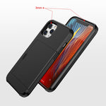 Per iPhone 12 Pro Max 6.7 Custodia protettiva antiurto per armature robuste con slot per schede, For iPhone 12 Pro Max