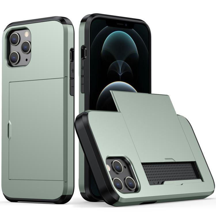 Per iPhone 12 Pro Max 6.7 Custodia protettiva antiurto per armature robuste con slot per schede, For iPhone 12 Pro Max