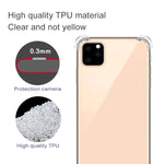 Custodia per telefono in TPU trasparente ultrasottile anti-caduta a quattro angoli, For iPhone 12 Pro Max, For iPhone 12 / 12 Pro, For iPhone 12 mini
