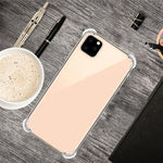 Custodia per telefono in TPU trasparente ultrasottile anti-caduta a quattro angoli, For iPhone 12 Pro Max, For iPhone 12 / 12 Pro, For iPhone 12 mini