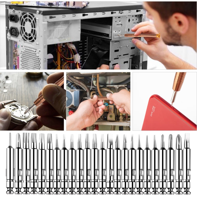 27 in 1 Portable Magnetic Suction Screwdriver Set, Tablet Mobile Phone Maintenance Tool, 27 in 1