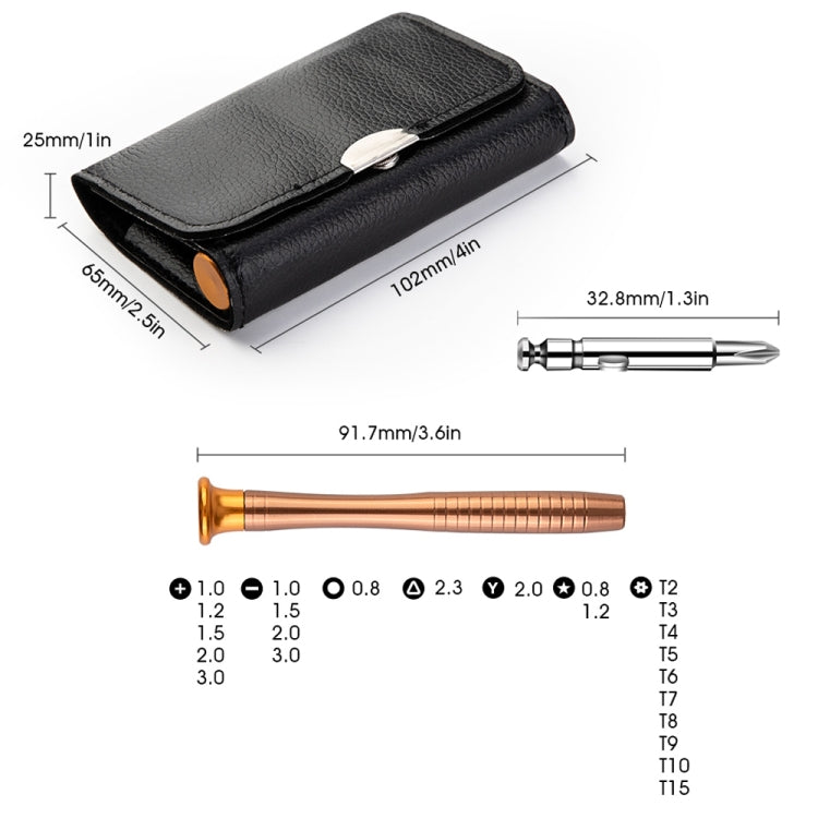 27 in 1 Portable Magnetic Suction Screwdriver Set, Tablet Mobile Phone Maintenance Tool, 27 in 1