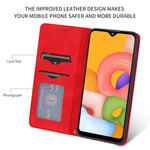 Custodia in pelle a vibrazione orizzontale magnetica per affari Retro Skin Feel, For Samsung Galaxy A01 (EU), For Samsung Galaxy A11 (US), For Samsung Galaxy A21  (EU), For Samsung Galaxy A31