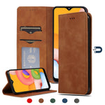 Custodia in pelle a vibrazione orizzontale magnetica per affari Retro Skin Feel, For Samsung Galaxy A01 (EU), For Samsung Galaxy A11 (US), For Samsung Galaxy A21  (EU), For Samsung Galaxy A31