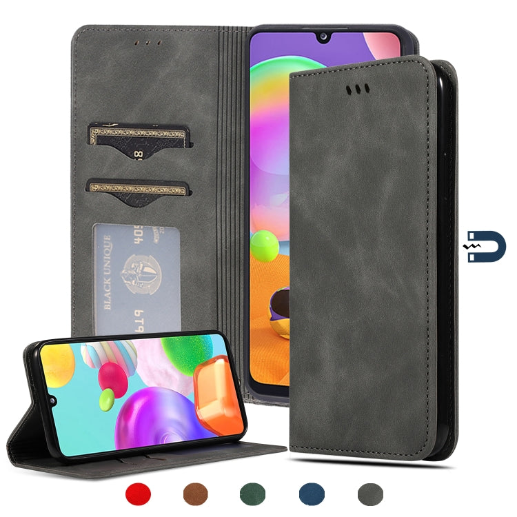 Custodia in pelle a vibrazione orizzontale magnetica per affari Retro Skin Feel, For Samsung Galaxy A41 (EU), For Samsung Galaxy A51 5G, For Samsung Galaxy A71 5G, For Samsung Galaxy Note 10 Lite/A81