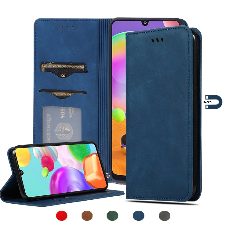 Custodia in pelle a vibrazione orizzontale magnetica per affari Retro Skin Feel, For Samsung Galaxy A41 (EU), For Samsung Galaxy A51 5G, For Samsung Galaxy A71 5G, For Samsung Galaxy Note 10 Lite/A81