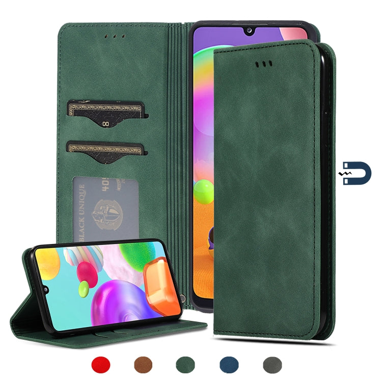 Custodia in pelle a vibrazione orizzontale magnetica per affari Retro Skin Feel, For Samsung Galaxy A41 (EU), For Samsung Galaxy A51 5G, For Samsung Galaxy A71 5G, For Samsung Galaxy Note 10 Lite/A81
