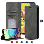 Custodia in pelle a vibrazione orizzontale magnetica per affari Retro Skin Feel, For Samsung Galaxy A41 (EU), For Samsung Galaxy A51 5G, For Samsung Galaxy A71 5G, For Samsung Galaxy Note 10 Lite/A81